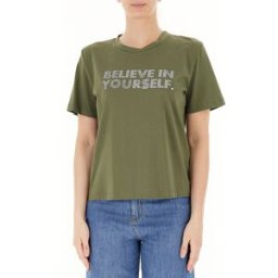 RINASCIMENTO T-shirt in cotone VERDE S
