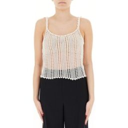 VICOLO Top traforato BIANCO UNI