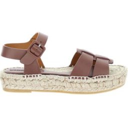 PALOMA BARCELÓ Espadrillas in pelle MARRONE 41