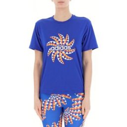 Adidas T-shirt con logo BLU S