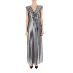 RINASCIMENTO Abito scollo a V ARGENTO L