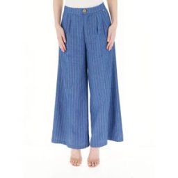 RINASCIMENTO Pantalone gessato BLU L