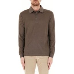 PAUL & SHARK Polo maniche lunghe MARRONE L