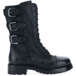 Strategia By Elena Iachi Anfibi in pelle NERO 36