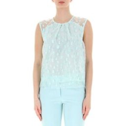 RINASCIMENTO Top in organza VERDE XS