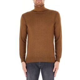 QB24 Dolcevita maniche lunghe lana CAMMELLO L