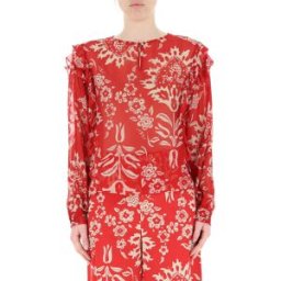 LIU JO Blusa viscosa-seta LIU JEANS ROSSO 46