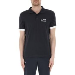 EA7 EMPORIO ARMANI Polo in cotone BLU M