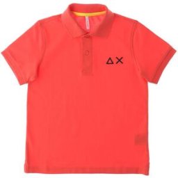 SUN68 Polo in cotone ROSSO 6A