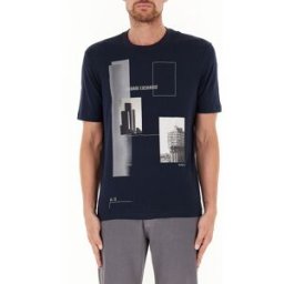 Armani Exchange T-shirt logato BLU M