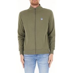 North Sails Felpa con zip VERDE XXL