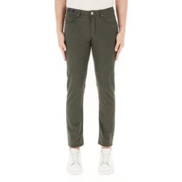 PAUL & SHARK Pantalone in cotone VERDE OLIVA 58