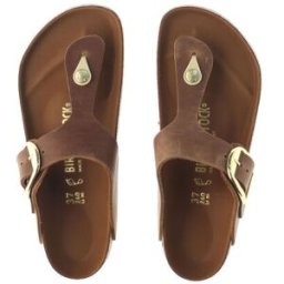 Birkenstock Infradito in pelle MARRONE 36