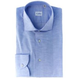 ROBERTO GUIDUCCI Camicia lino cotone AZZURRO 43