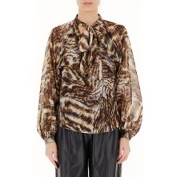 LIU JO Blusa fantasia LIU JEANS MARRONE 44