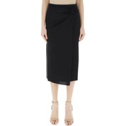 WEEKEND MAX MARA Gonna con inserto NERO S