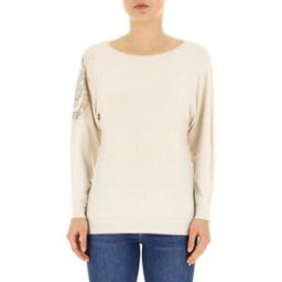 Guess Maglia con strass BEIGE M