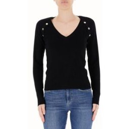 LIU JO Maglia scollo V LIU JEANS NERO S