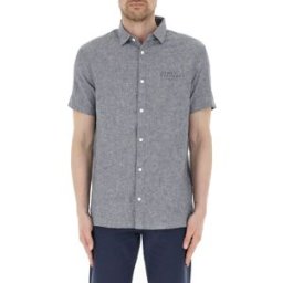 Armani Exchange Camicia lino-cotone GRIGIO XS