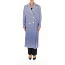 KOCCA Cappotto misto lana AZZURRO L