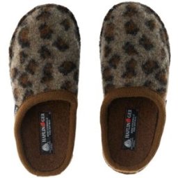 Haflinger Pantofole in lana MARRONE 36