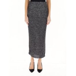 LIVIANA CONTI Gonna con paillettes GRIGIO M