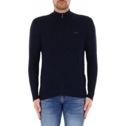 Guess Cardigan con zip BLU XXL