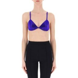 GAIA CANCIANI Reggiseno in strass BLU M
