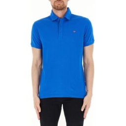Napapijri Polo in piquet BLU L
