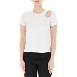 LIU JO T-shirt cut out BIANCO M
