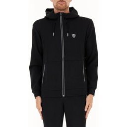 EA7 EMPORIO ARMANI Felpa con zip NERO XL