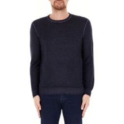 PAUL & SHARK Maglione lana girocollo BLU NOTTE M