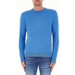 Napapijri Maglione in cotone AZZURRO XXL