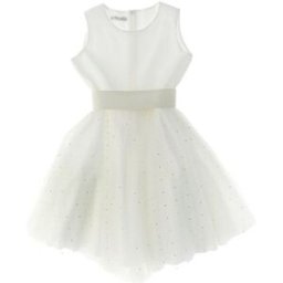 E.L.S.Y. Abito con tulle BIANCO 34