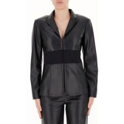LIU JO Blazer in similpelle LIU JEANS NERO 46