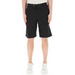 White Sand Bermuda misto lino NERO 52