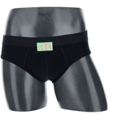 DSQUARED2 BEACHWEAR Slip in cotone NERO M