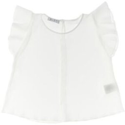 E.L.S.Y. Blusa con volant BIANCO 36