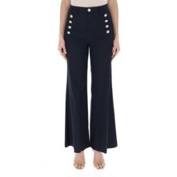 VICOLO Pantalone vita alta BLU XS