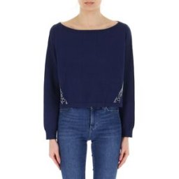 LIU JO Maglia misto viscosa SPORT BLU M