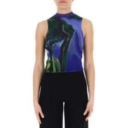 Desigual Top in retina BLU M
