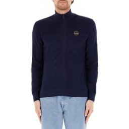 Napapijri Felpa con zip BLU SCURO M