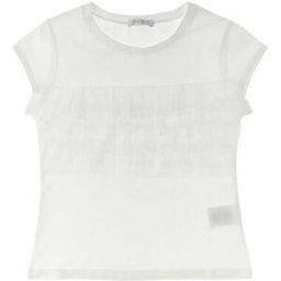 E.L.S.Y. T-shirt con tulle BIANCO 38
