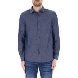 Armani Exchange Camicia in cotone BLU XXL