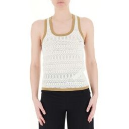 LIU JO Top misto viscosa LIU JEANS BIANCO S