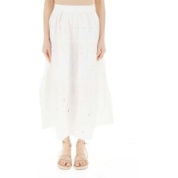 Desigual Gonna in cotone BIANCO M