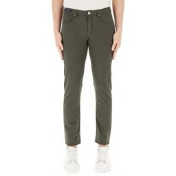PAUL & SHARK Pantalone in cotone VERDE OLIVA 56