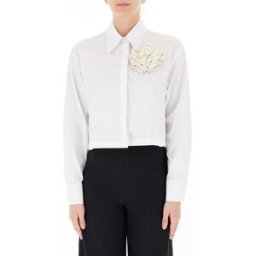 RINASCIMENTO Camicia con spilla BIANCO M