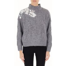 LIU JO Maglione con applicazione LIU JEANS GRIGIO M