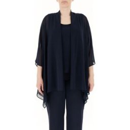 PERSONA by MARINA RINALDI Top con cardigan BLU 52